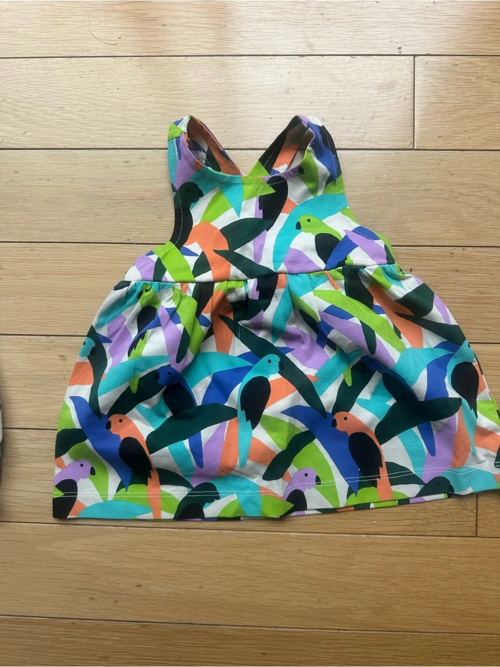 Hanna Andersson Colorful Toucan Print One-Piece Dress and Animal Print Onsie
